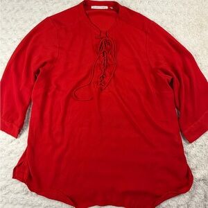 Violet & Claire Vibrant Red Top